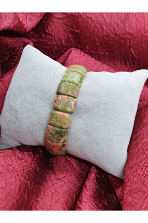 Sertifikalı Doğal Unakit Taşı Rolex Bileklik