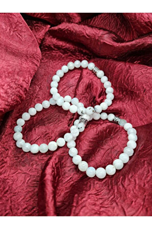 Sertifikalı Doğal Aytaşı (ZAYIFLAMA TAŞI) Bileklik 8 Mm