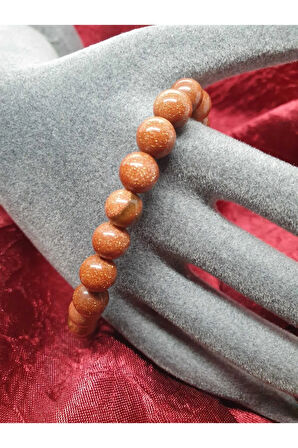 Sertifikalı Doğal Yıldız Taşı Bileklik 8 Mm