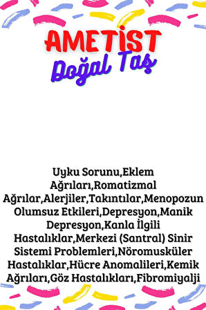 Sertifikalı Tüp Şişelerde Kırık Doğal Taşlar (AMETİST TAŞI DELİKLİ) 4 X 2cm Büyük Boy