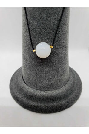 Sertifikalı Opal Taşı Kolye Ayarlanabilir Orijinal Doğal Taş Çok Fonksiyonlu Kolye 12 Mm