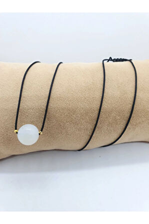 Sertifikalı Opal Taşı Kolye Ayarlanabilir Orijinal Doğal Taş Çok Fonksiyonlu Kolye 12 Mm