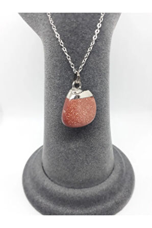 Sertifikalı Yıldız Taşı Doğal Taş Kolye (ZİNCİR VE İP DAHİL)