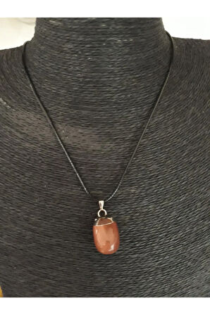 Sertifikalı Yıldız Taşı Doğal Taş Kolye (ZİNCİR VE İP DAHİL)