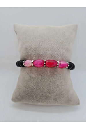 Sertifikalı Akik Ve Oniks Doğal Taş Bileklik