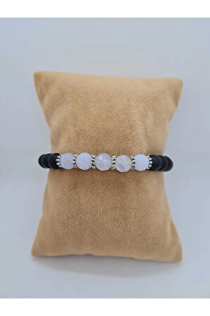 Sertifikalı Oniks Doğal Taş Bileklik