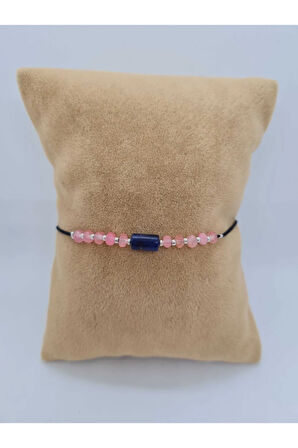 Sertifikalı Lapis Lazuli & Akik Doğal Taş Bileklik