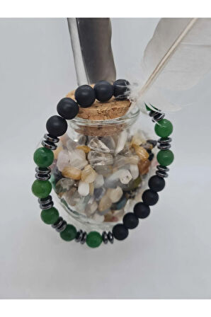 Sertifikalı Oniks Doğal Taş Bileklik Tasarım