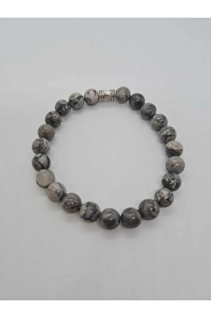 Sertifikalı Jasper Doğal Taş Bileklik