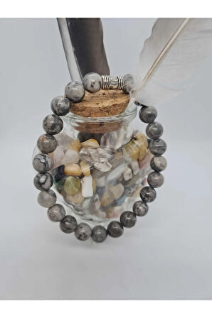 Sertifikalı Jasper Doğal Taş Bileklik