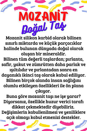 Sertifikalı Mozanit Doğal Taş Kolye Küpe Takımı