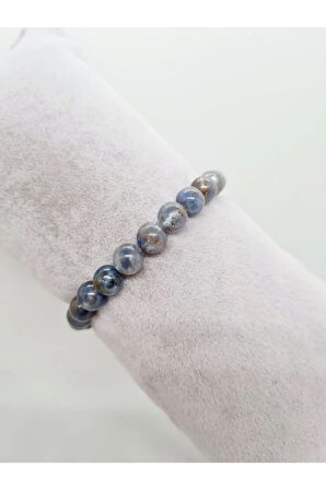 Sertifikalı Kyanit Doğal Taş Bileklik Aaa Kalite