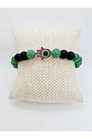 Doğru Karar Verme Doğaltaş Unisex Tılsım Bilekliği Onix Hematit Yeşim Kadın Erkek Doğal Taş Bileklik