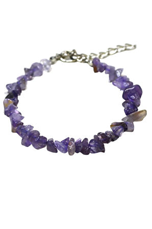 Sertifikalı Ametist Taşı Doğal Taş Bileklik