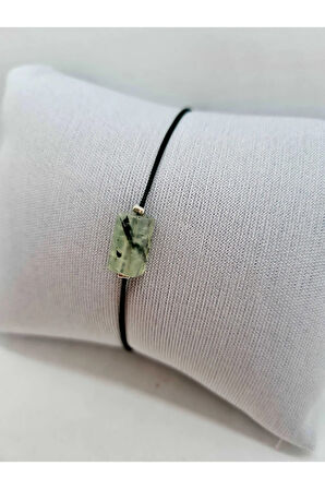 Sertifikalı Doğal Taş Prehnite Taşı Bileklik