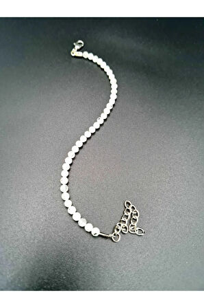 Sertifikalı Doğal Aytaşı (ZAYIFLAMA TAŞI) Bileklik 4 Mm Ince Özel Kesim