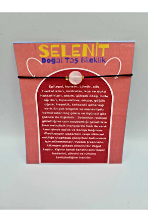Sertifikalı Selenit Doğal Taş Bileklik