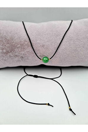 Sertifikalı Ikizler Burcu Aventurin Taşı Doğal Taş Kolye