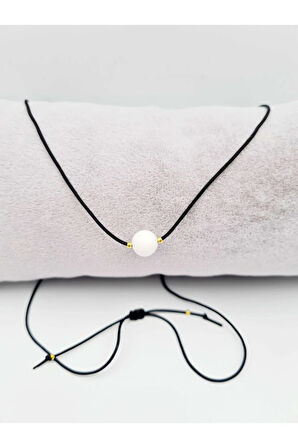 Sertifikalı Kova Burcu Aytaşı Doğal Taş Kolye