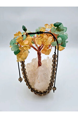 Sertifikalı Dumanlı Kuvars Doğal Taş Bileklik