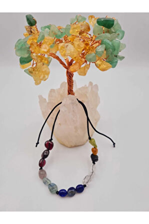 Kadın Doğal Taş Bileklik Turmalin Kristal Kuvars Lapis Lazuli Florit Lal Ayarlamalı Kilit Sistemi