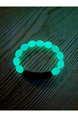 Kedi Gözü Fosforlu Çocuk Bileklik Karanlıkla Parlar