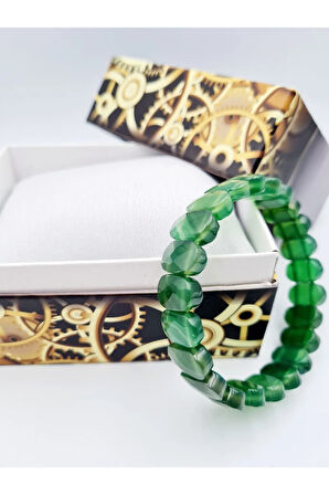 Sertifikalı Yeşim Doğal Taş Rolex Bileklik Aaa Kalite