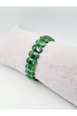 Sertifikalı Yeşim Doğal Taş Rolex Bileklik Aaa Kalite