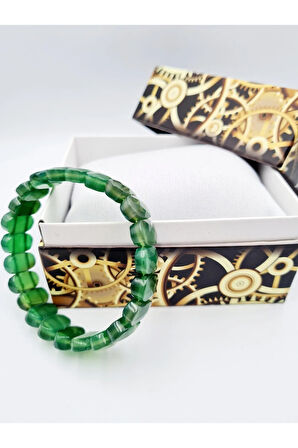 Sertifikalı Yeşim Doğal Taş Rolex Bileklik Aaa Kalite