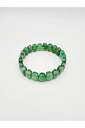 Sertifikalı Yeşim Doğal Taş Rolex Bileklik Aaa Kalite