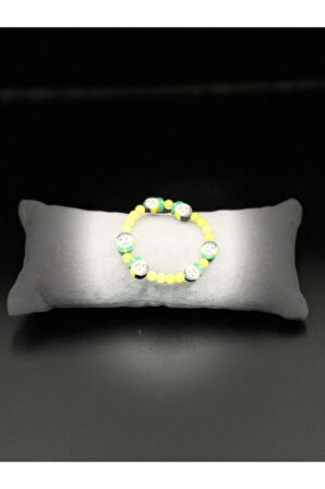 Sertifikalı Kalsit Doğal Taş Çocuk Bilekliği