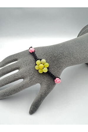 Sertifikalı Kalsit Doğal Taş Bileklik Asansörlü Kilit Sistemi Aaa Kalite El Yapımı Bileklik 6mm