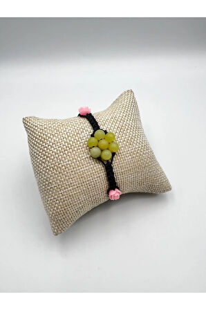 Sertifikalı Kalsit Doğal Taş Bileklik Asansörlü Kilit Sistemi Aaa Kalite El Yapımı Bileklik 6mm