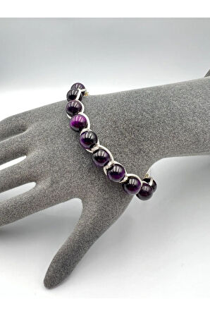 Sertifikalı Kaplan Gözü Doğal Taş Bileklik Aaa Kalite El Yapımı Özel Tasarım