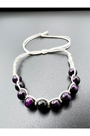 Sertifikalı Kaplan Gözü Doğal Taş Bileklik Aaa Kalite El Yapımı Özel Tasarım