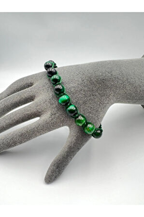 Sertifikalı Kaplan Gözü Doğal Taş Bileklik Aaa Kalite El Yapımı Özel Tasarım