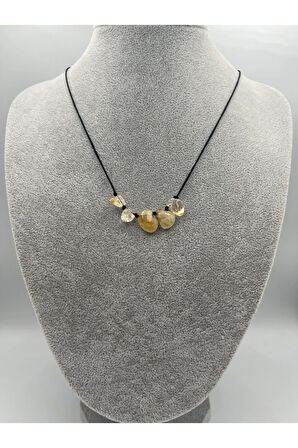 Sertifikalı Sitrin Ham Doğal Taş Kolye Asansörlü Kilit Sistemi Aaa Kalite