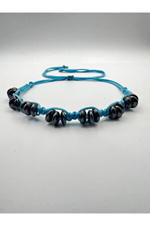 Sertifikalı Hematit Doğal Taş Tasarım Bileklik Aaa Kalite Hafıza Konsantrasyon Kıvrak Zeka