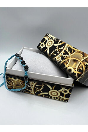 Sertifikalı Hematit Doğal Taş Tasarım Bileklik Aaa Kalite Hafıza Konsantrasyon Kıvrak Zeka