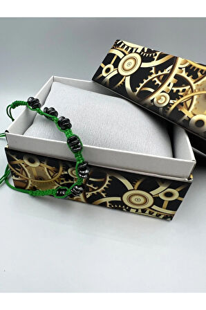 Sertifikalı Hematit Doğal Taş Tasarım Bileklik Aaa Kalite Hafıza Konsantrasyon Kıvrak Zeka