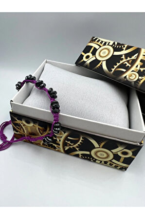 Sertifikalı Hematit Doğal Taş Tasarım Bileklik Aaa Kalite Hafıza Konsantrasyon Kıvrak Zeka