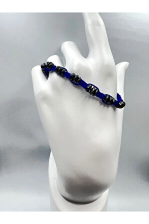 Sertifikalı Hematit Doğal Taş Tasarım Bileklik Aaa Kalite Hafıza Konsantrasyon Kıvrak Zeka