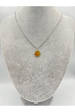 Sertifikalı Kehribar Kolye Aaa Kalite Minimal Sevenlere Özel