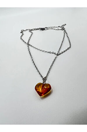 Sertifikalı Kehribar Kolye Aaa Kalite Minimal Sevenlere