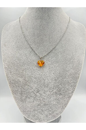 Sertifikalı Kehribar Kolye Aaa Kalite Minimal Sevenlere