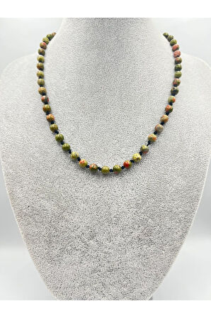 Sertifikalı Doğal Taş Taşı Kolye 6 Mm