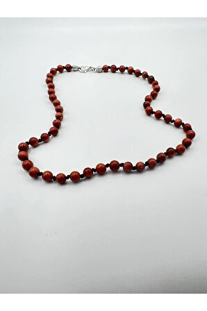 Sertifikalı Doğal Taş Yıldız Taşı Kolye Aaa Kalite 6mm