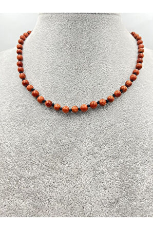 Sertifikalı Doğal Taş Yıldız Taşı Kolye Aaa Kalite 6mm