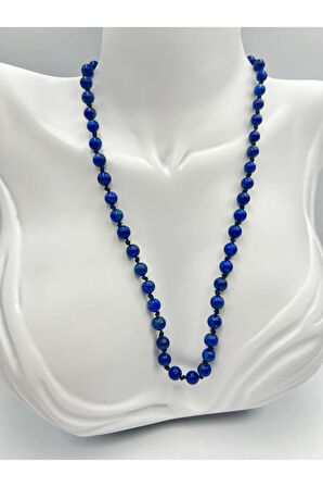 Sertifikalı Doğal Taş Lapis Lazuli Taşı Kolye Aaa Kalite 6mm