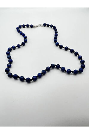 Sertifikalı Doğal Taş Lapis Lazuli Taşı Kolye Aaa Kalite 6mm